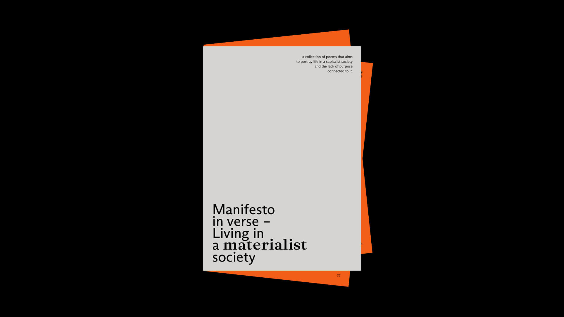 manifesto in verse poem book cover